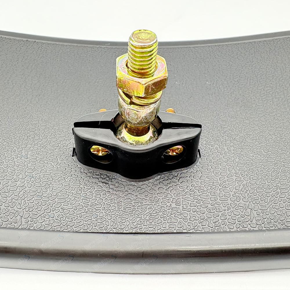 Boursin mirror on RV in parking scenario enhancing rear and side view safety