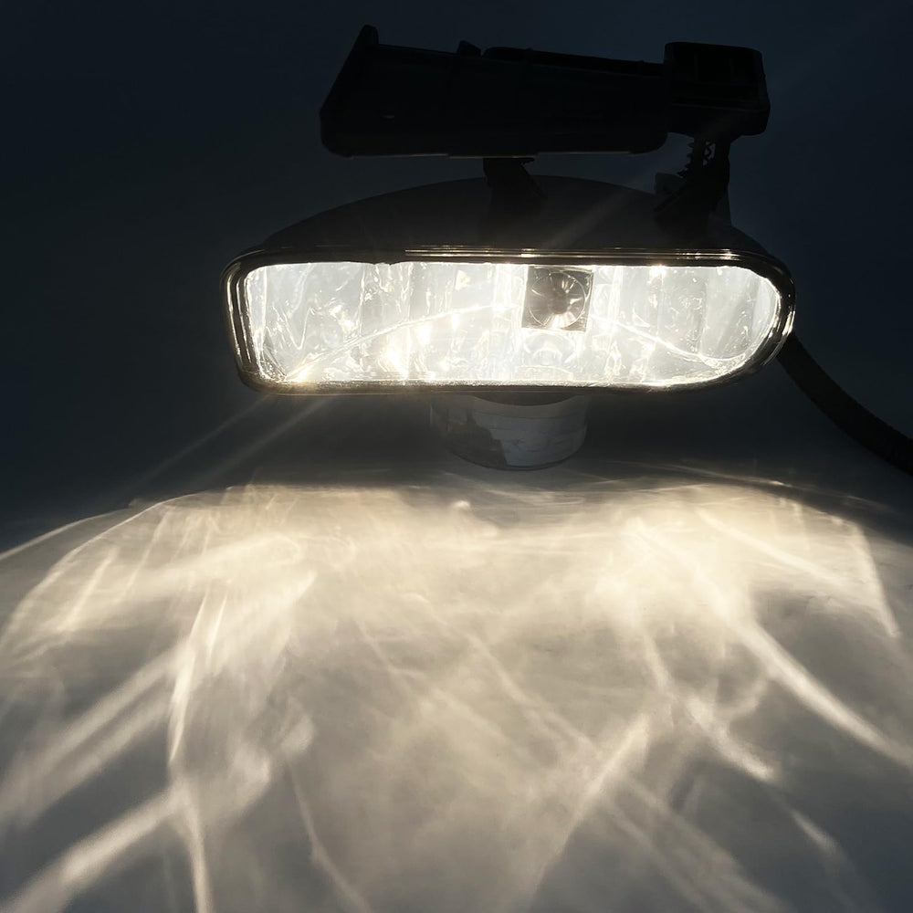 Boxlight nighttime beam demo showing improved low-level road visibility