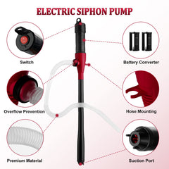 BOYISEN pump transferring fuel into a jerry can for fast, spill-free refills