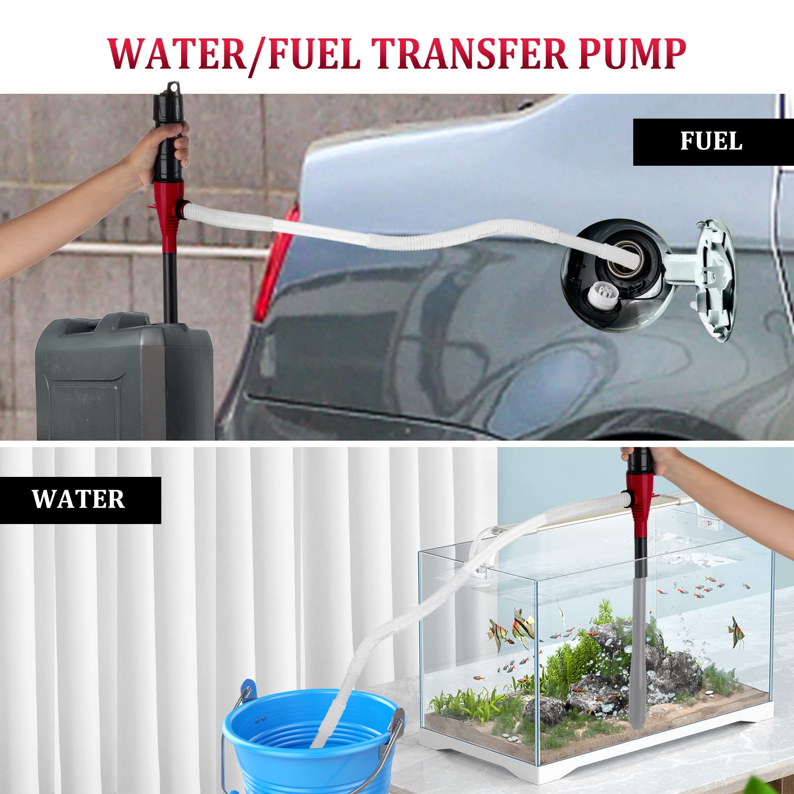 BOYISEN pump beside a fuel can showing scale and easy handling benefit