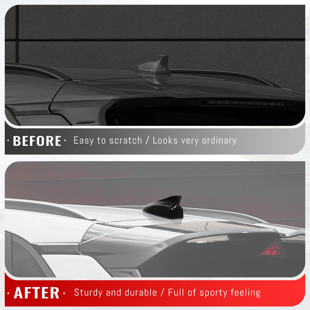 Bracingo side profile mounted on Hyundai Kona roof antenna base for aerodynamic benefit
