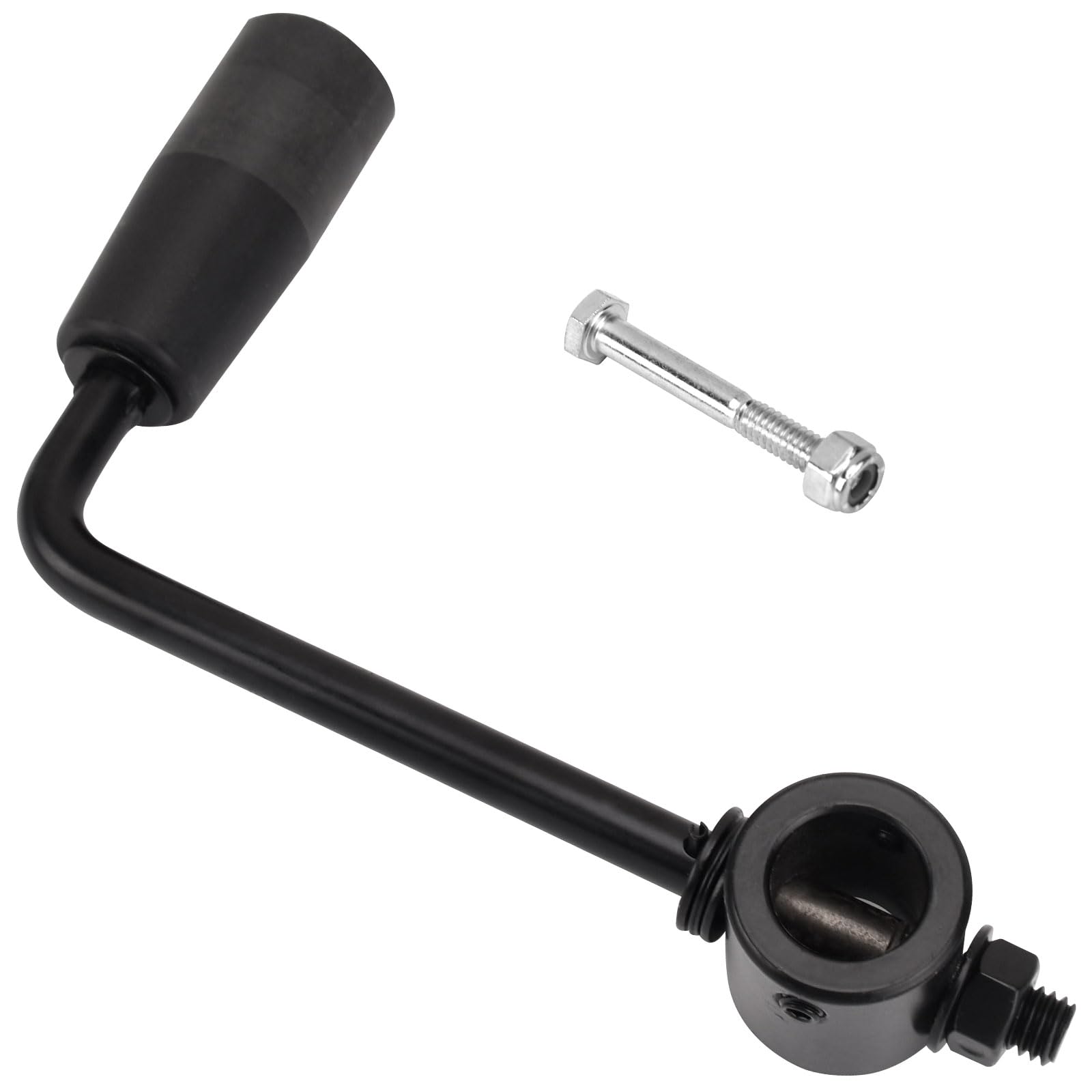 Braveboy front view of 7-inch crank handle showing robust construction and easy fit