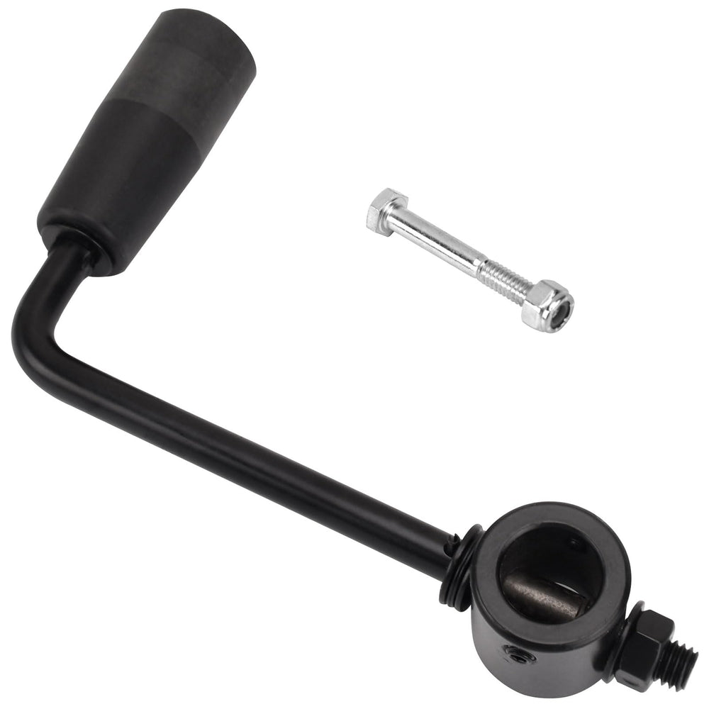 Braveboy front view of 7-inch crank handle showing robust construction and easy fit