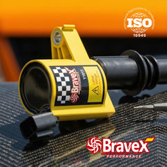 Bravex coil pack label and part numbers for easy fitment verification benefit