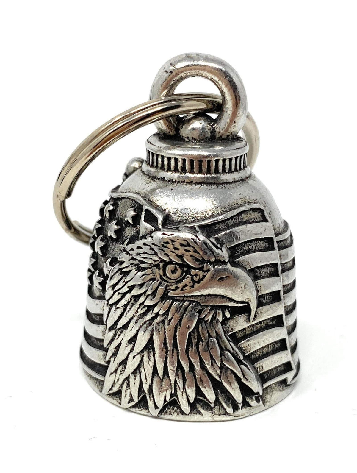 Bravo Bells front view showing US flag eagle design and clear chime