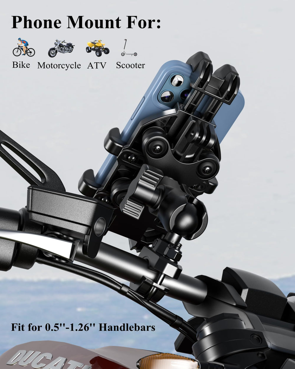 BRCOVAN close-up of eight-claw grip delivering balanced phone security