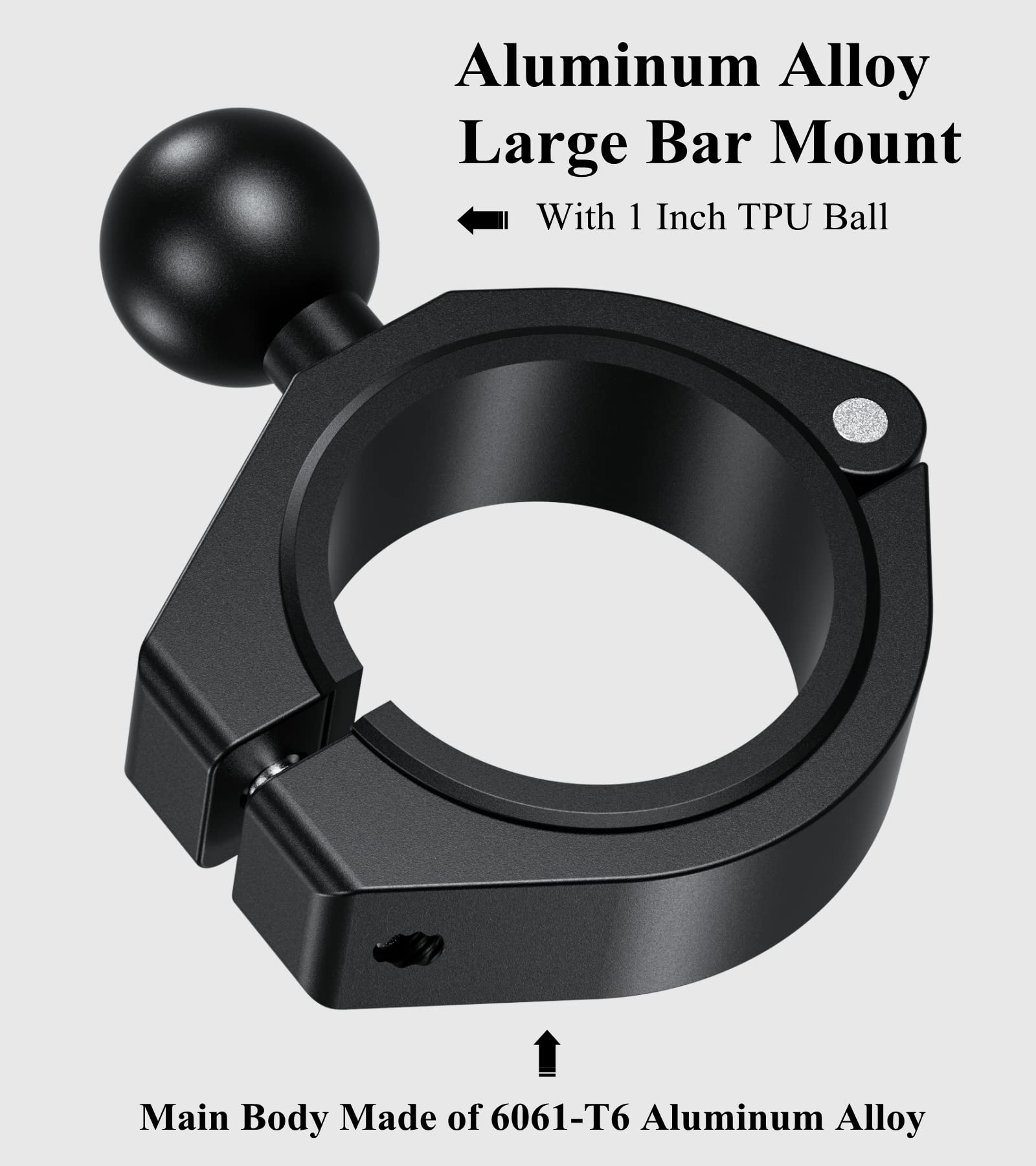 BRCOVAN close-up of TPU ball head offering non-slip connection and reduced wear