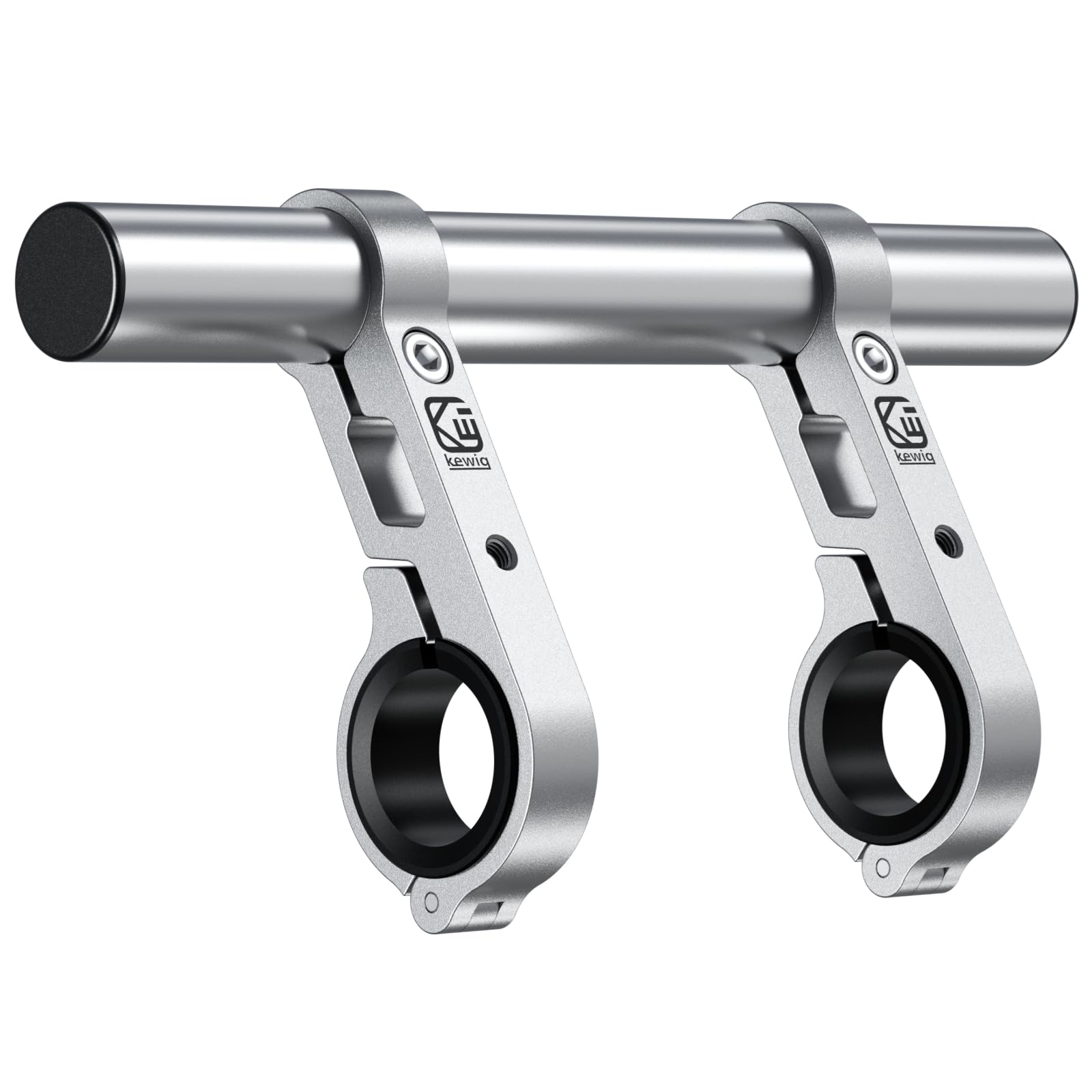 BRCOVAN front profile showing 8-inch extender and mounting clamp, adds accessory space