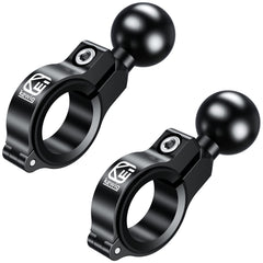 BRCOVAN front clamp pack showing both aluminum bases and 1-inch balls, durable mounting