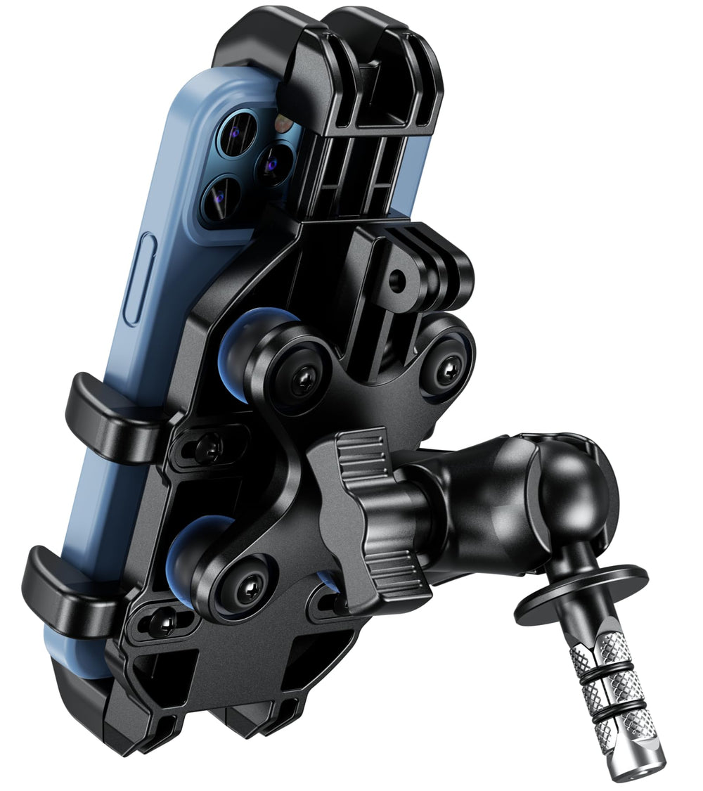 BRCOVAN front view of mounted phone showing secure fit and stability