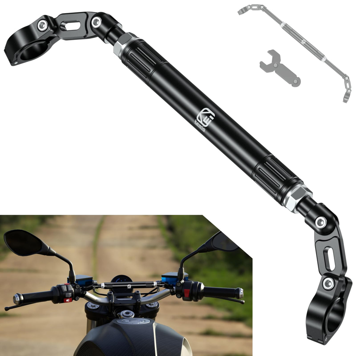 BRCOVAN front view of complete cross bar showing mounting capability