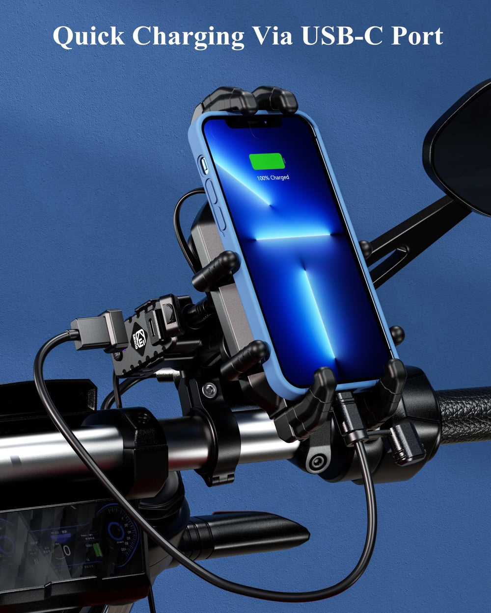 BRCOVAN rear‑view mirror mount attachment showing versatile mounting options