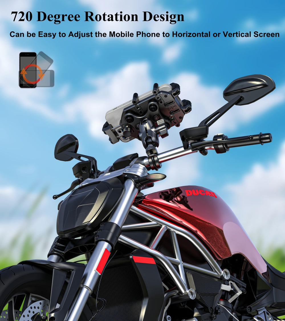 BRCOVAN mounted on dirt bike outdoor showing vibration reduction benefit