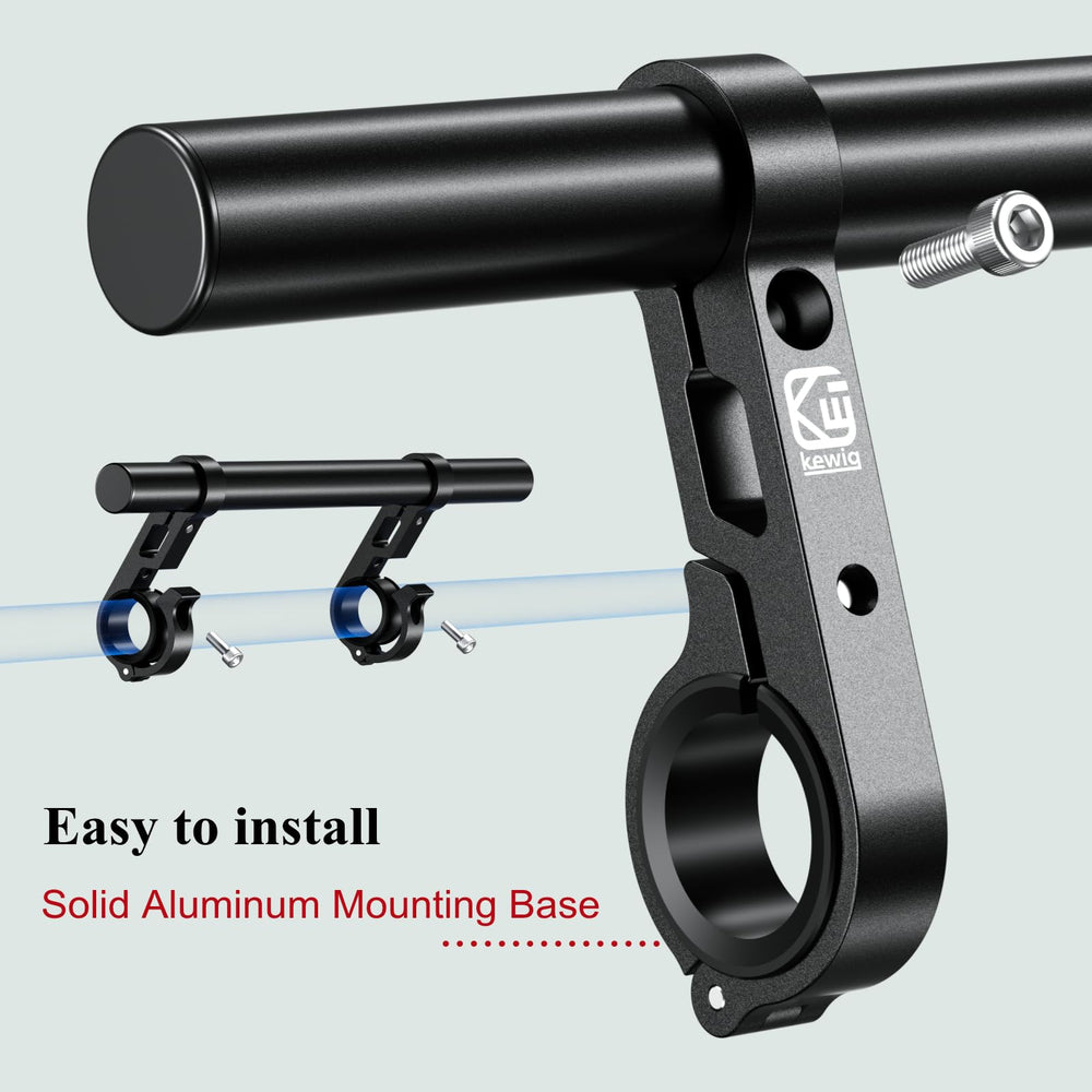 BRCOVAN side profile on motorcycle handlebar demonstrating secure fit