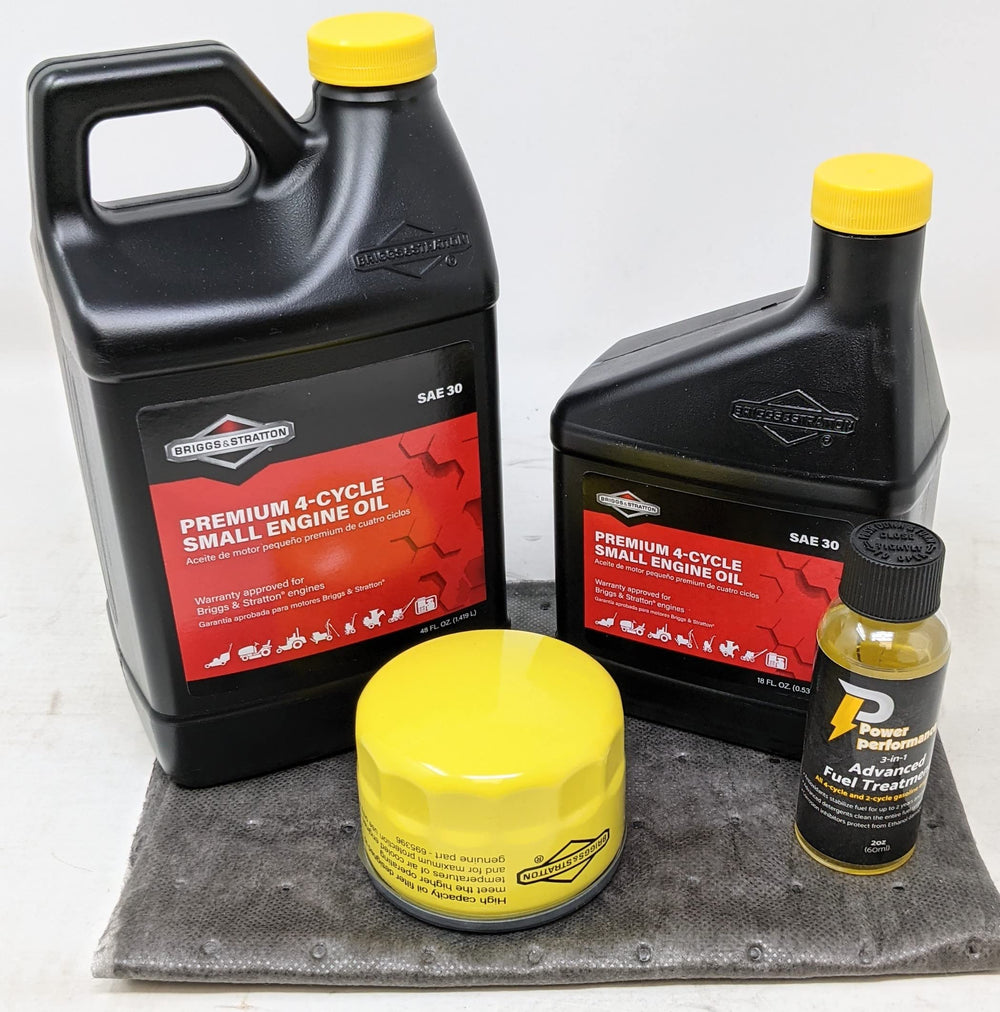 Briggs & Stratton front packaging showing kit and benefits