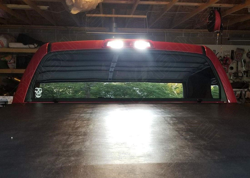 BRISHINE cargo area and license plate lights illuminated, improves rear visibility and loading