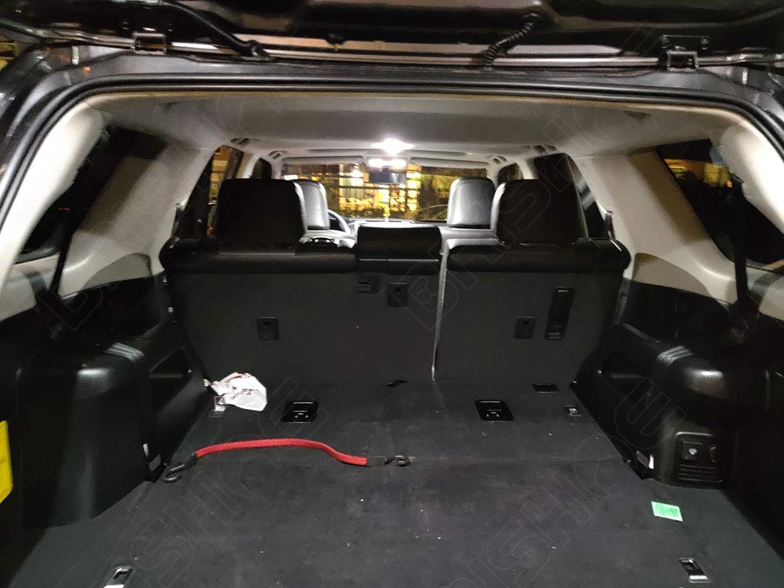 BRISHINE license plate LEDs installed on 4Runner providing crisp white plate illumination