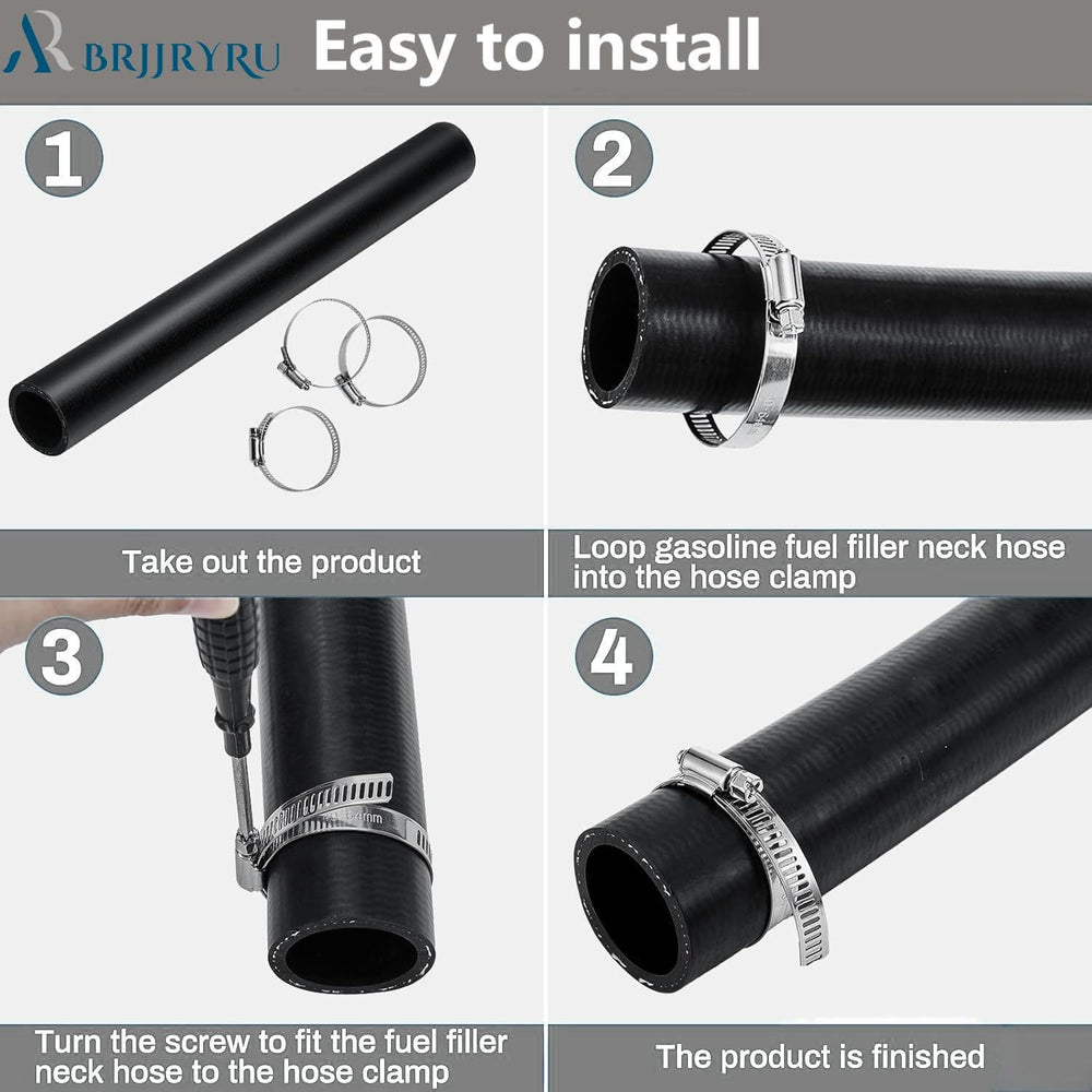 BrJJrYRu hose beside ruler showing 15-7/8 inch length for accurate sizing