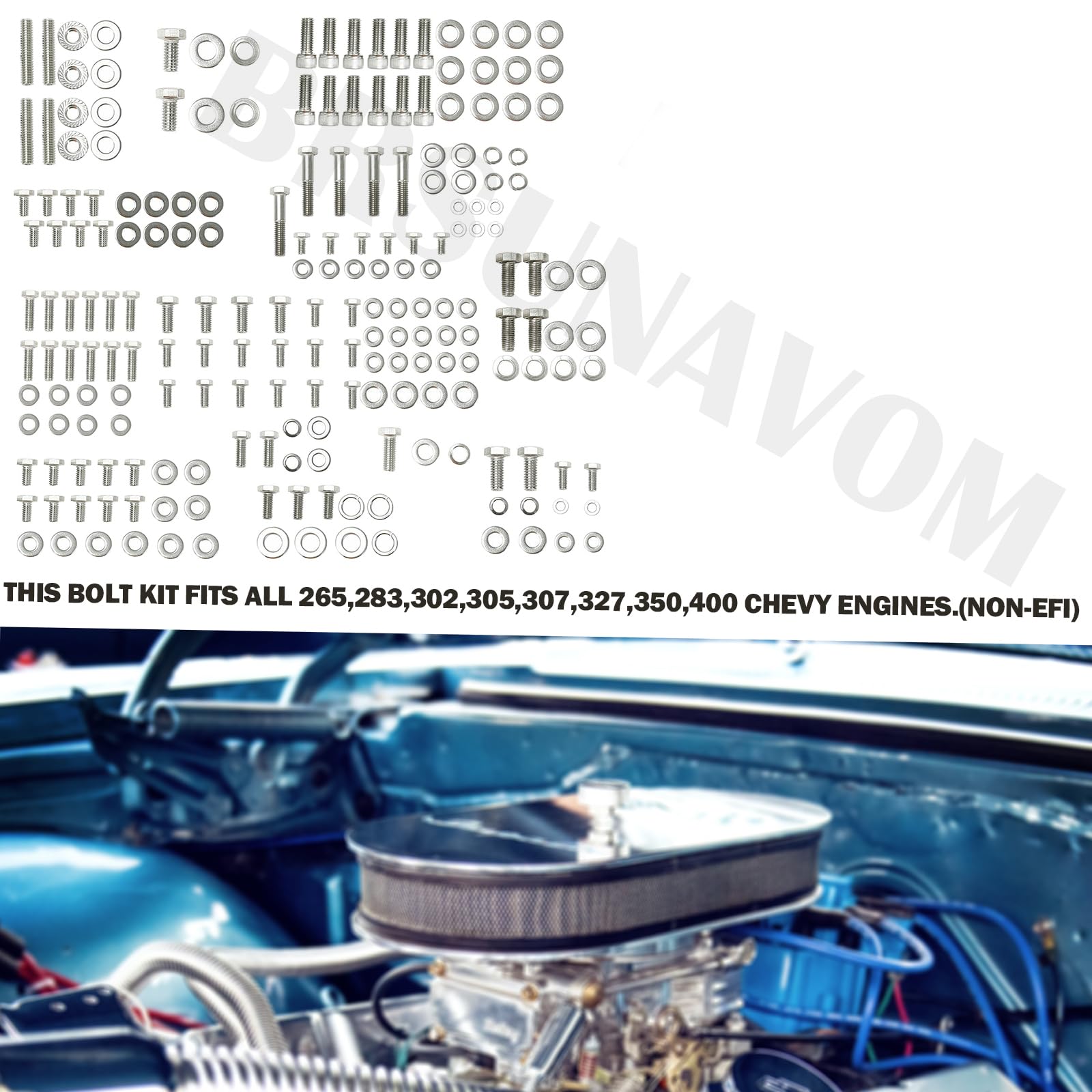BRSUNAVOM intake and small-OD header washers displayed to show clearance benefits