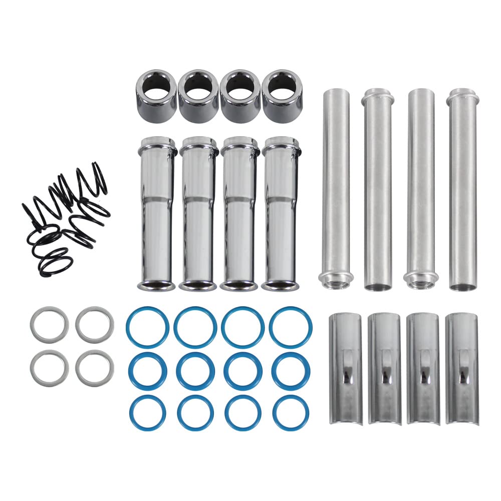 BST BSSP close-up of chrome pushrod tube highlighting corrosion-resistant finish