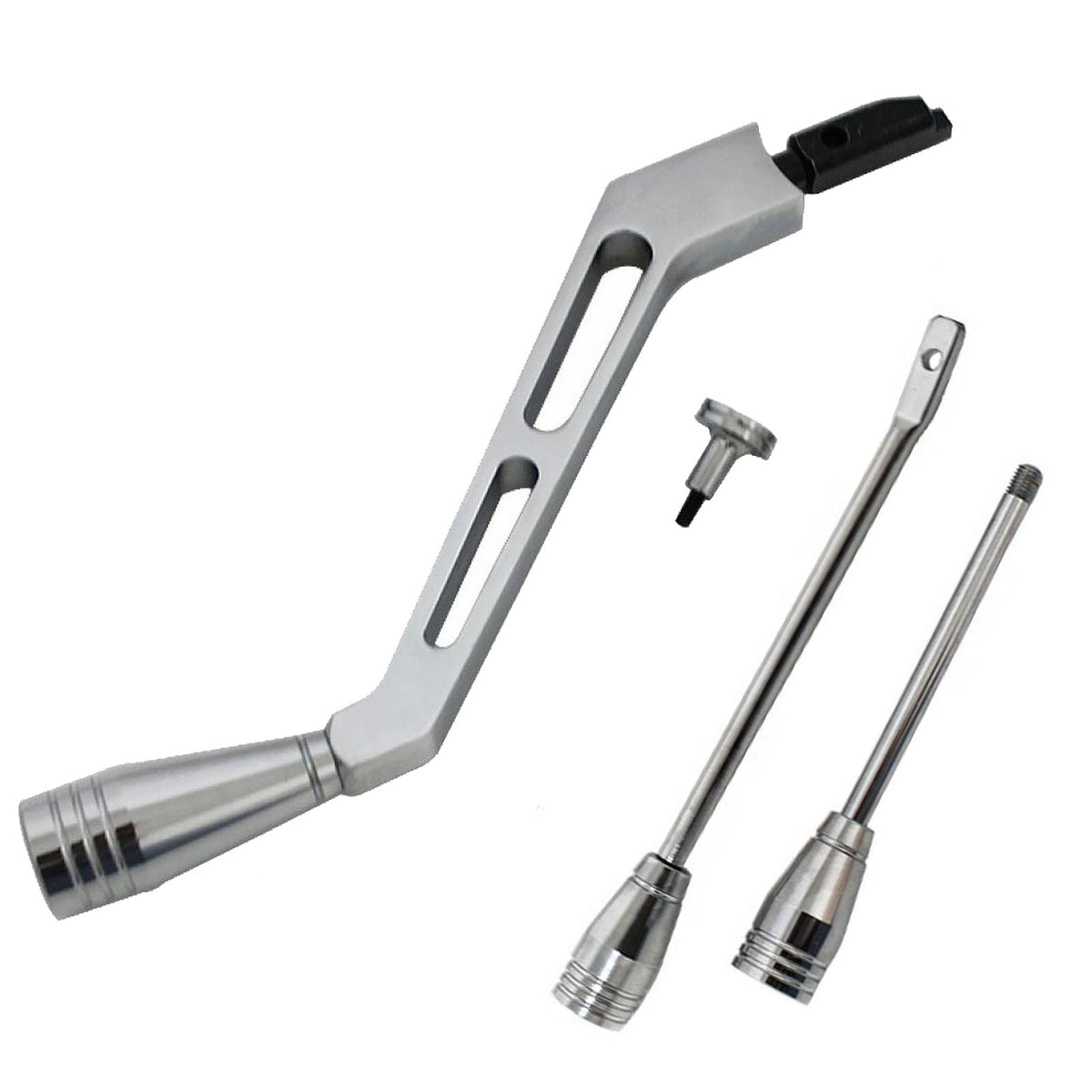 BST BSSP polished billet shifter front view showing renewed appearance and durability