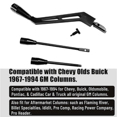 BST BSSP shifter arm next to ruler to show 9-inch length for fit confirmation