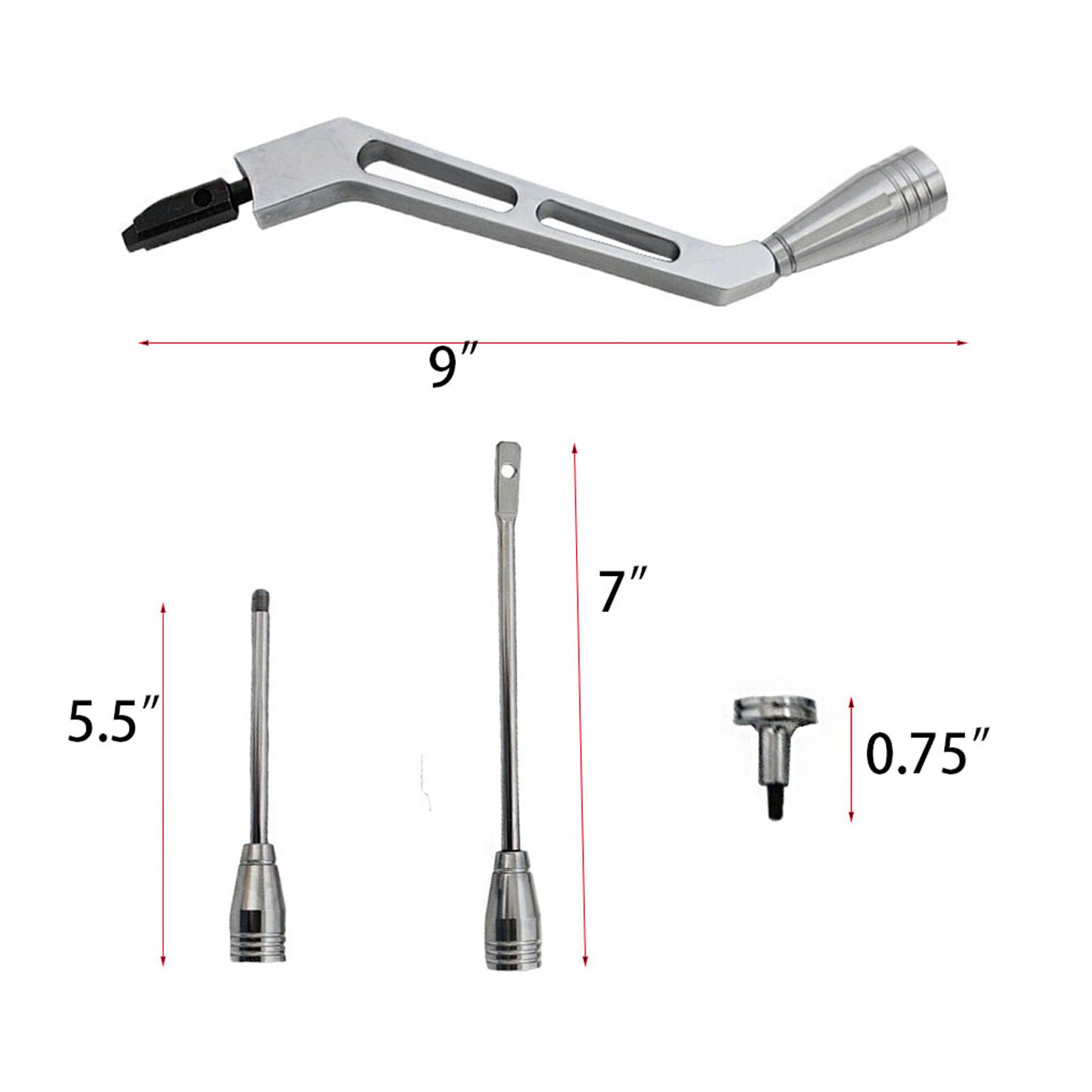 BST BSSP side profile shifter arm scale illustrating lever length and ergonomic reach