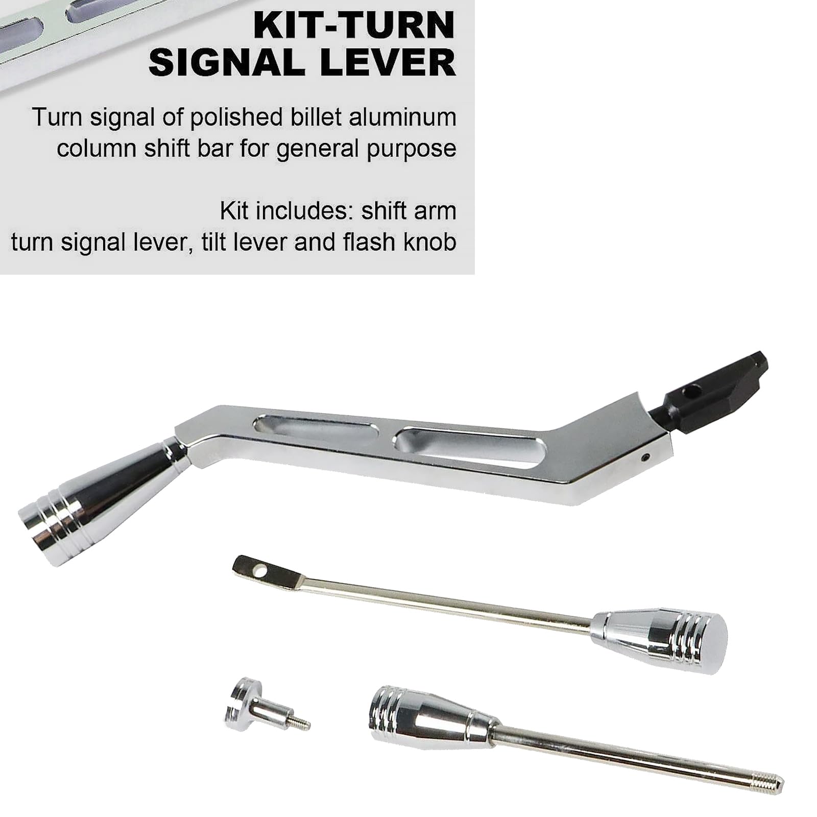 BST BSSP tilt lever with flasher knob detail demonstrating ergonomic control and finish