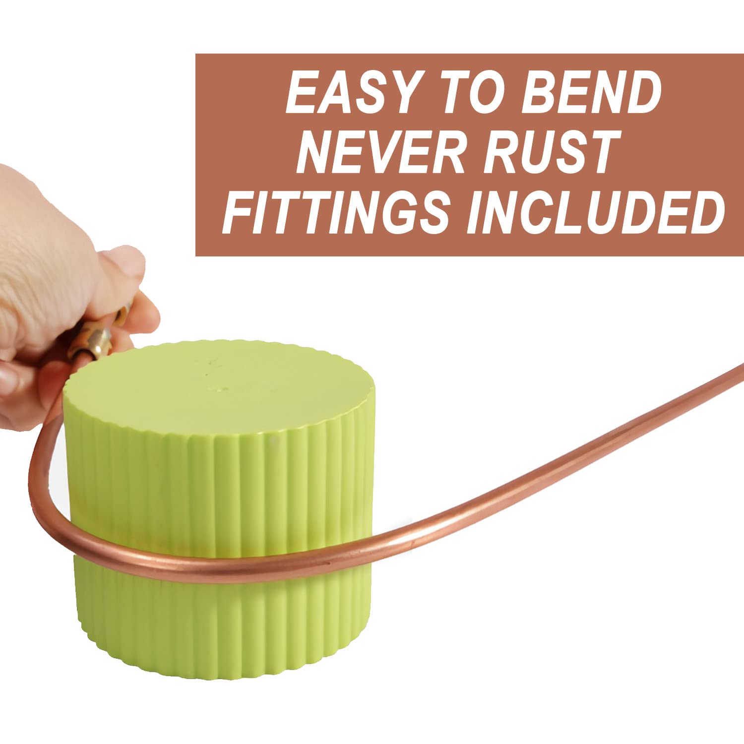 BSTIQUEUS tubing bent and double-flared to demonstrate easy forming and secure connection performance
