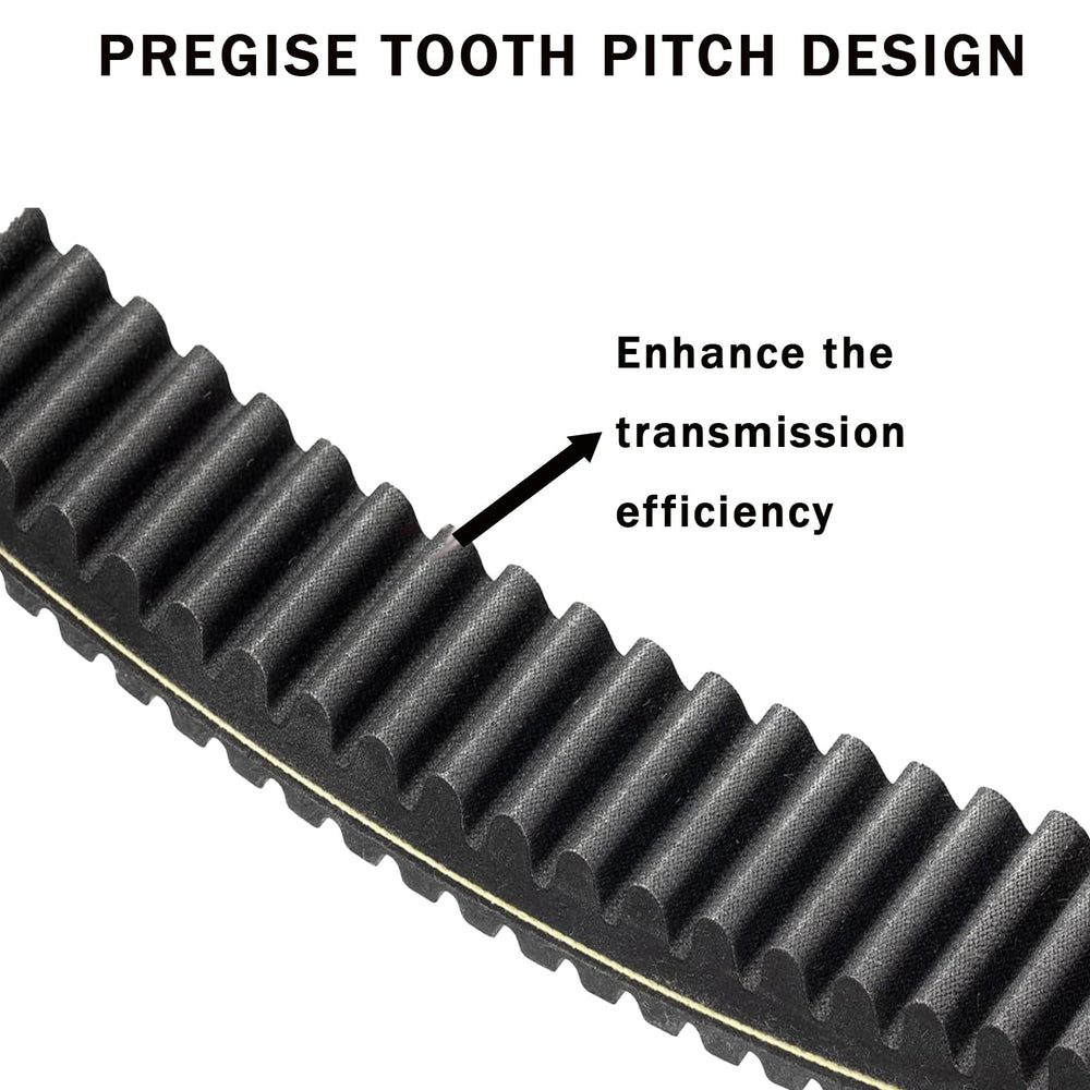 Bswaygo nylon-wrapped teeth side view improving grip and quieter run