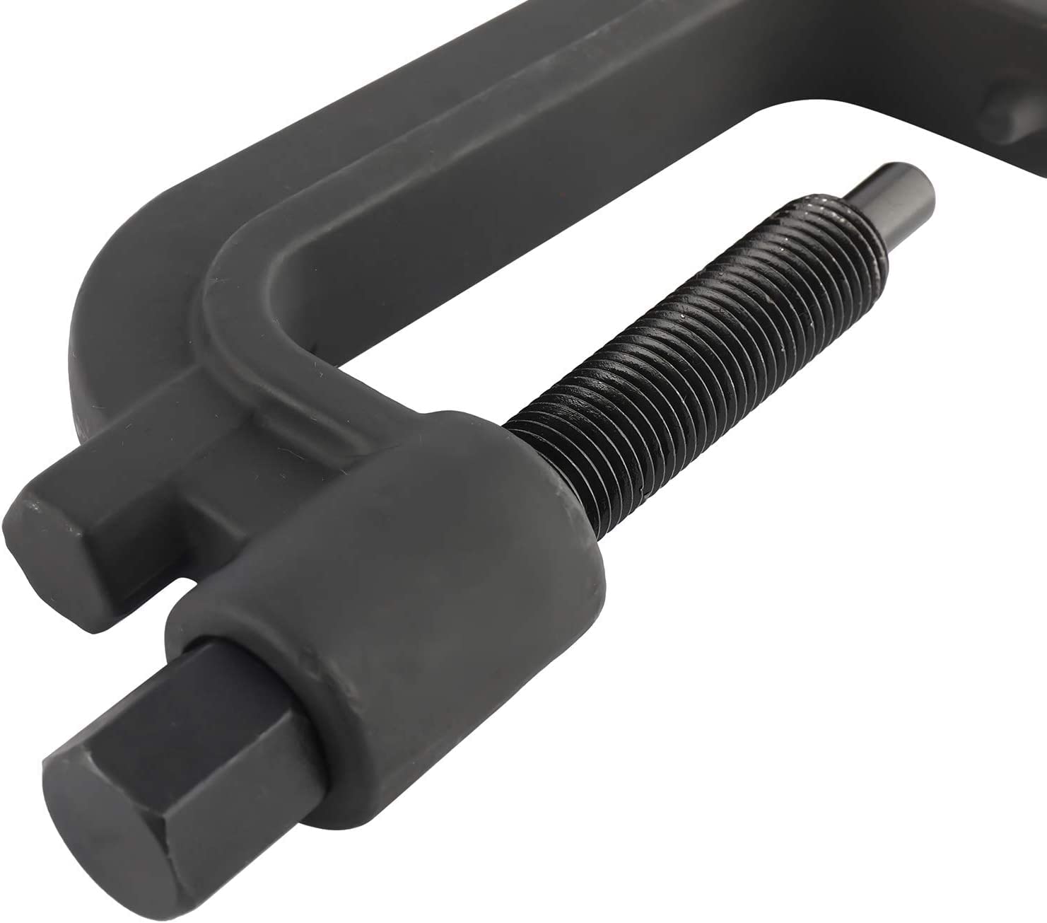 BTSHUB tool positioned on truck frame for safe torsion bar support during service