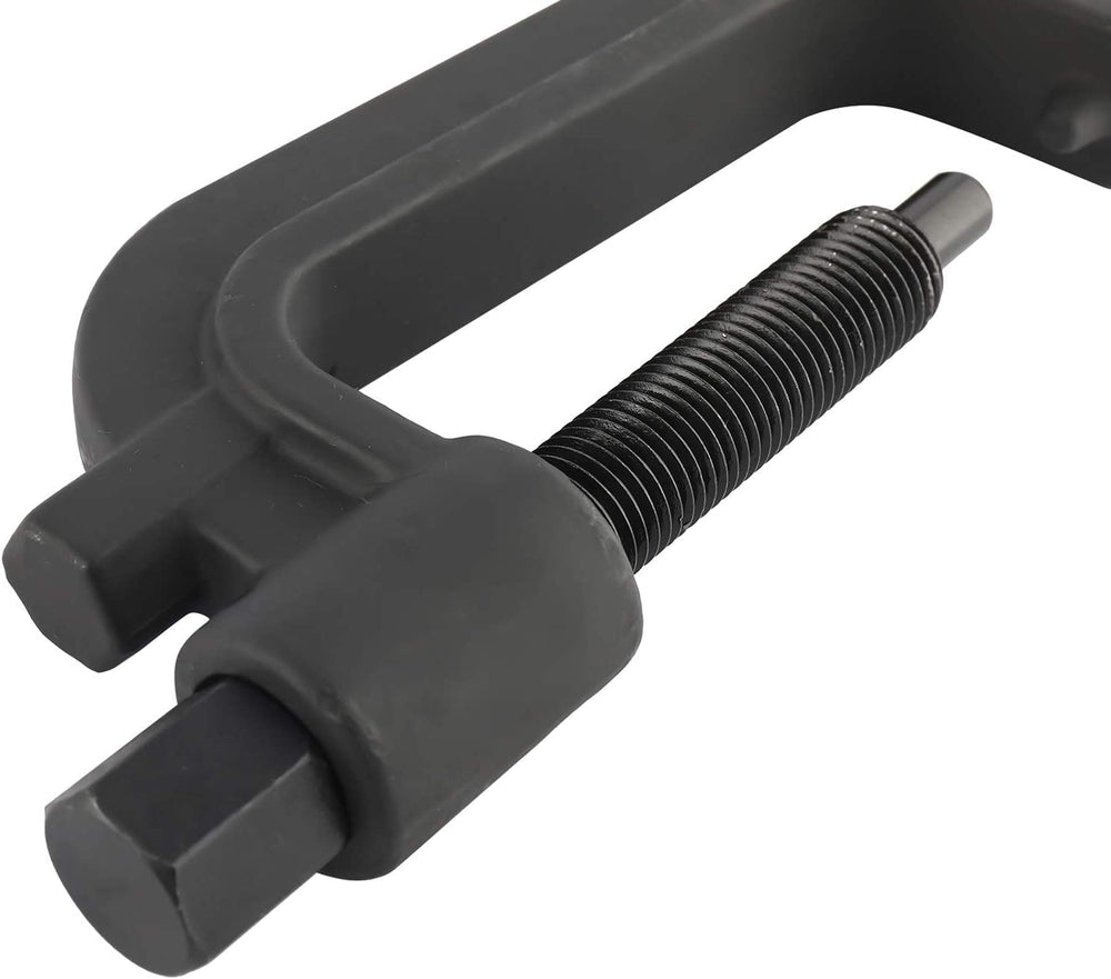 BTSHUB tool positioned on truck frame for safe torsion bar support during service