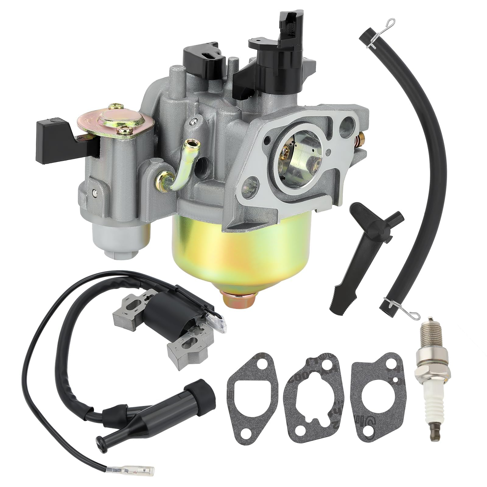 Buckbock carburetor front view showing durable construction and improved flow
