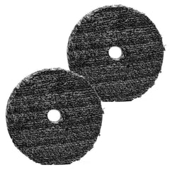 Buff and Shine front view of 3-inch URO-Fiber pad showing dual colors and fast results