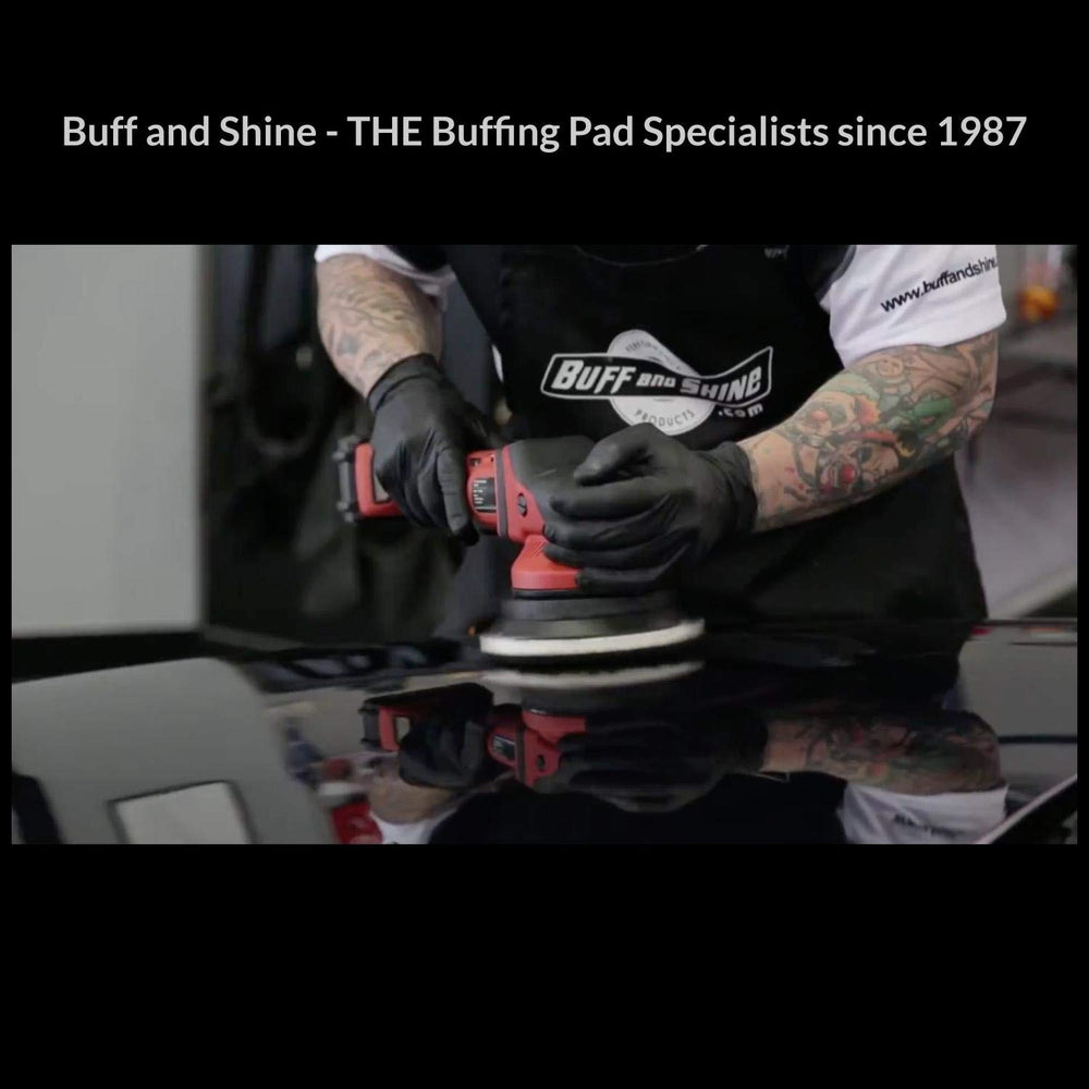 Buff and Shine packaged URO-Fiber pad with label showing features and user convenience