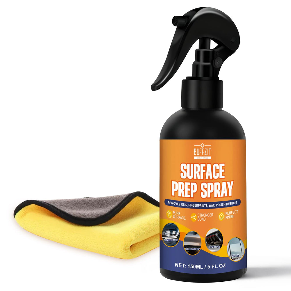 BUFFZIT front bottle view showing clean professional packaging and quick identification