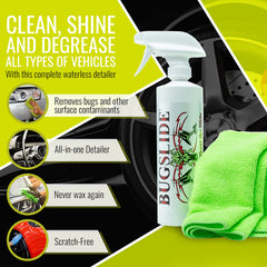 BugSlide spray bottle nozzle close-up for controlled application convenience
