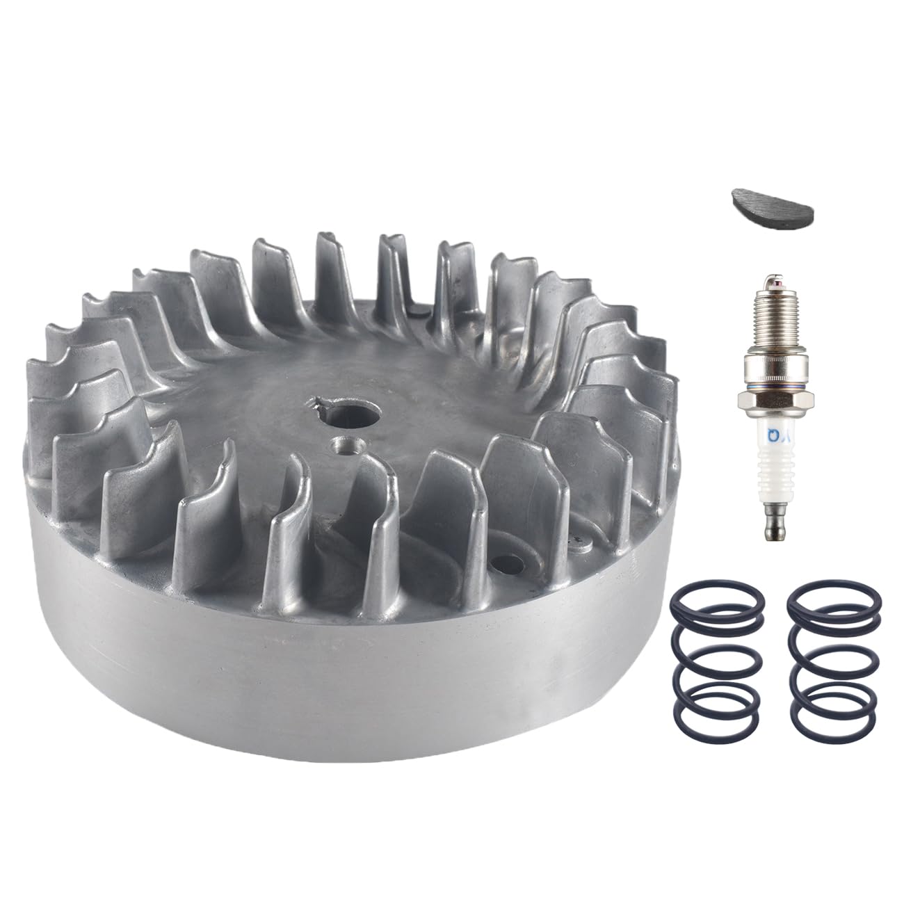 BUHNSS flywheel front view showing fit and immediate upgrade benefit