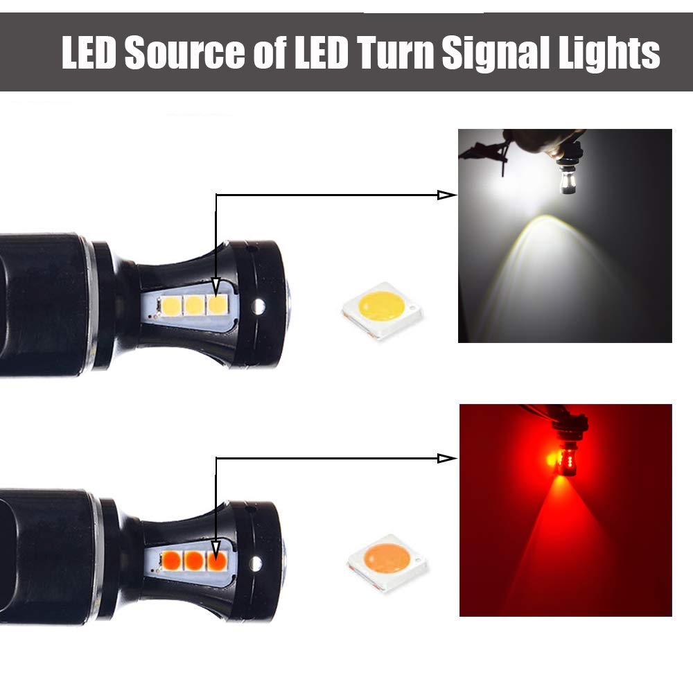 BulbForst bulbs installed on Wrangler fender demonstrating brighter signals for safer visibility