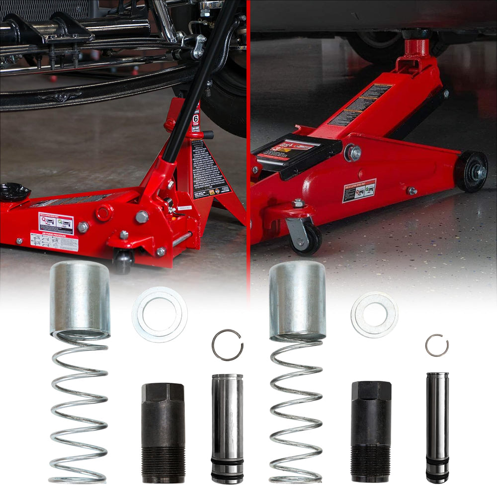 BuleVina plunger kit installed in a 3-ton floor jack restoring lift performance