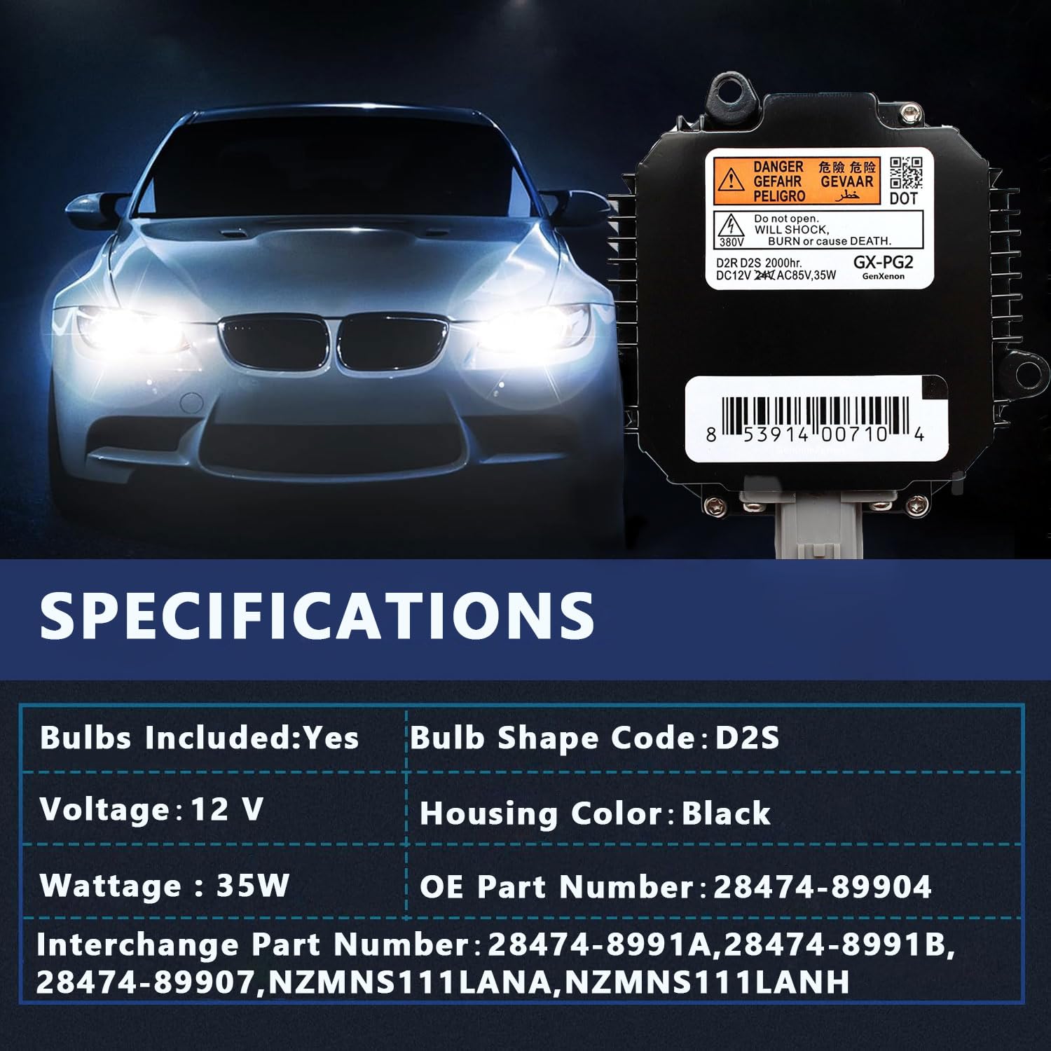 BULIAZY close-up aluminum ballast housing highlighting durable build and heat dissipation benefit