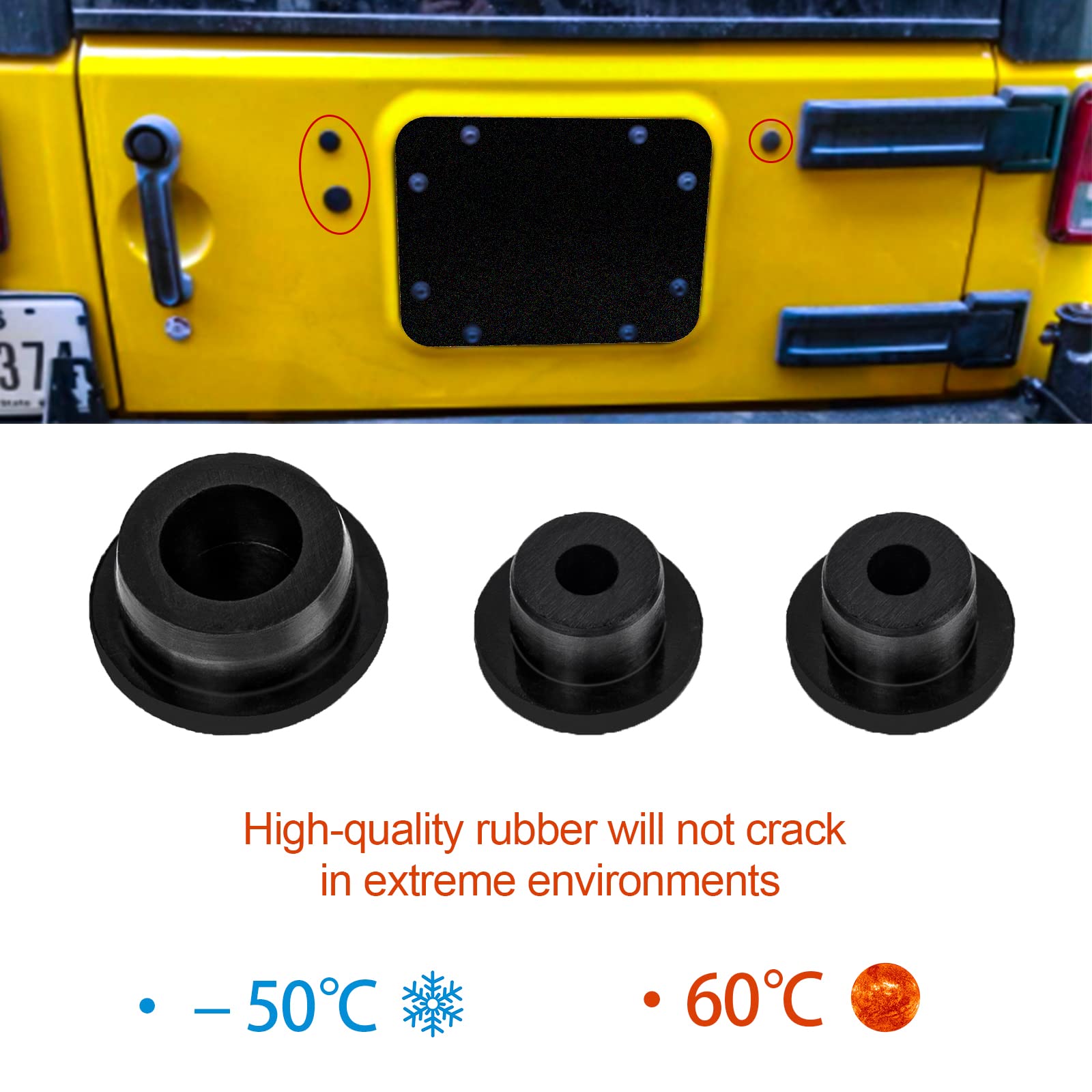 Buling included factory bolts arrangement illustrating direct-fit installation convenience