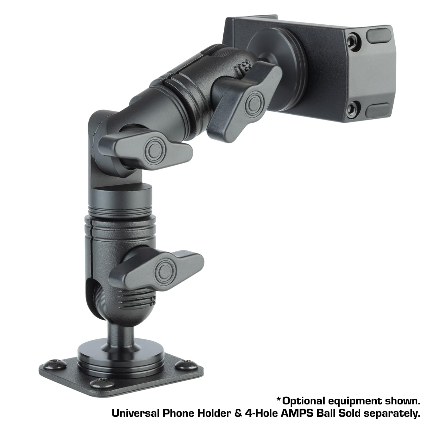 Bulletpoint arm mounted with smartphone demonstrating secure hands-free use