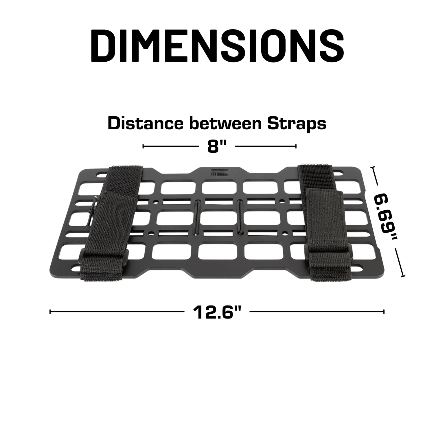 Bulletpoint size comparison with sunglasses illustrating compact fit and space-saving benefit
