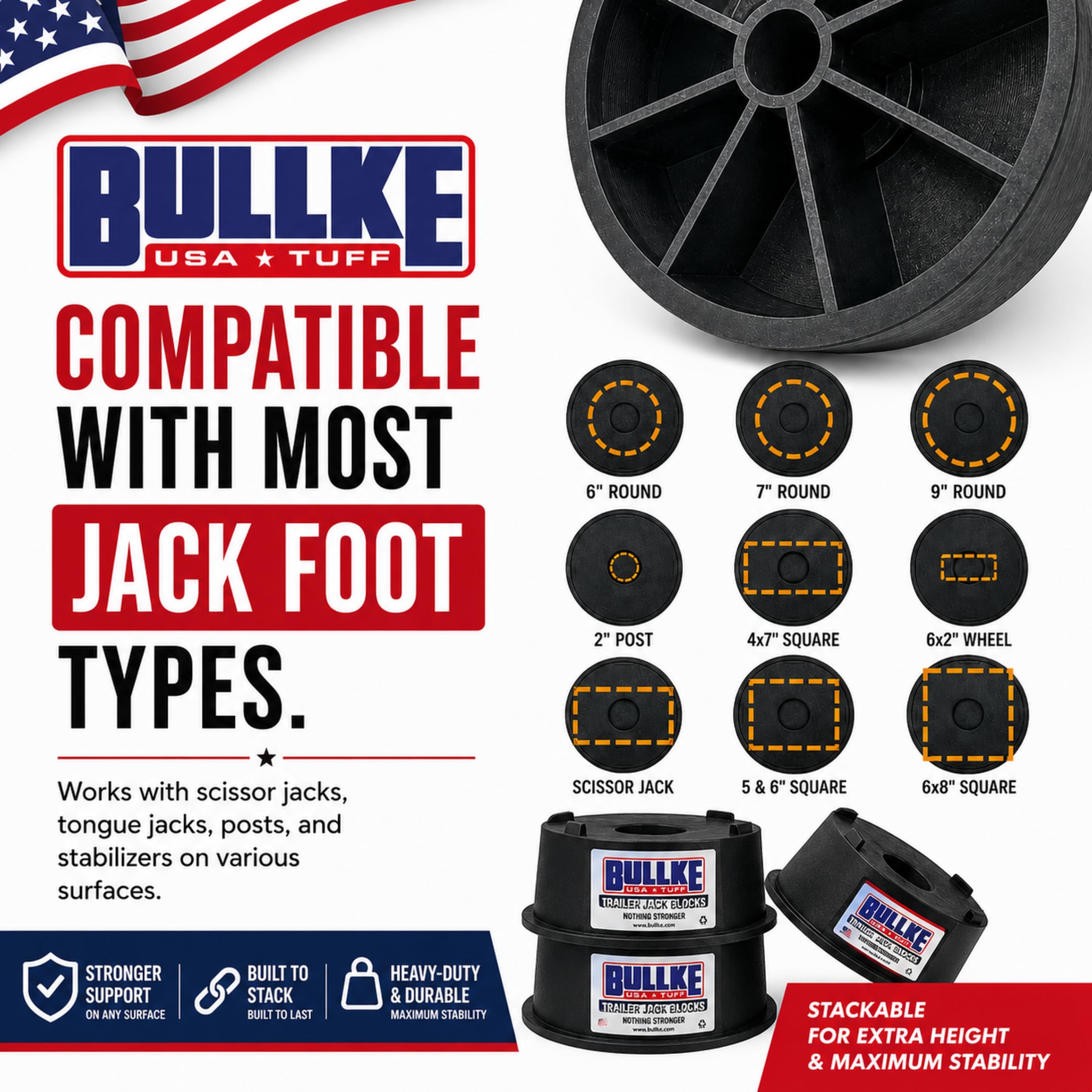 bullke block next to ruler for size comparison, compact and portable