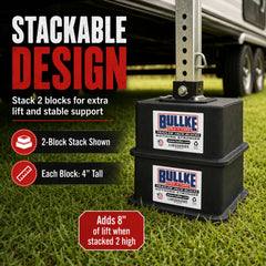 bullke stacked blocks highlighting easy storage and transport convenience
