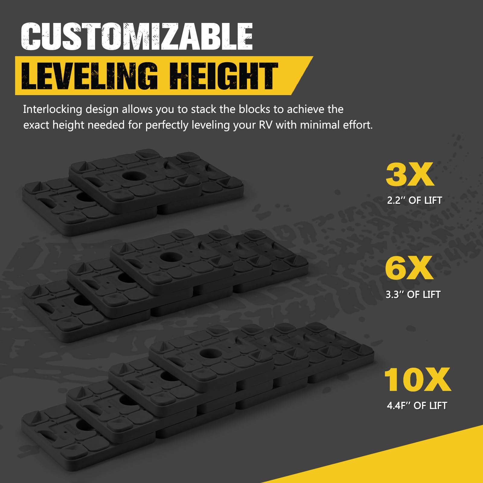 BUNKER INDUST block shown in hand to illustrate lightweight size and portability