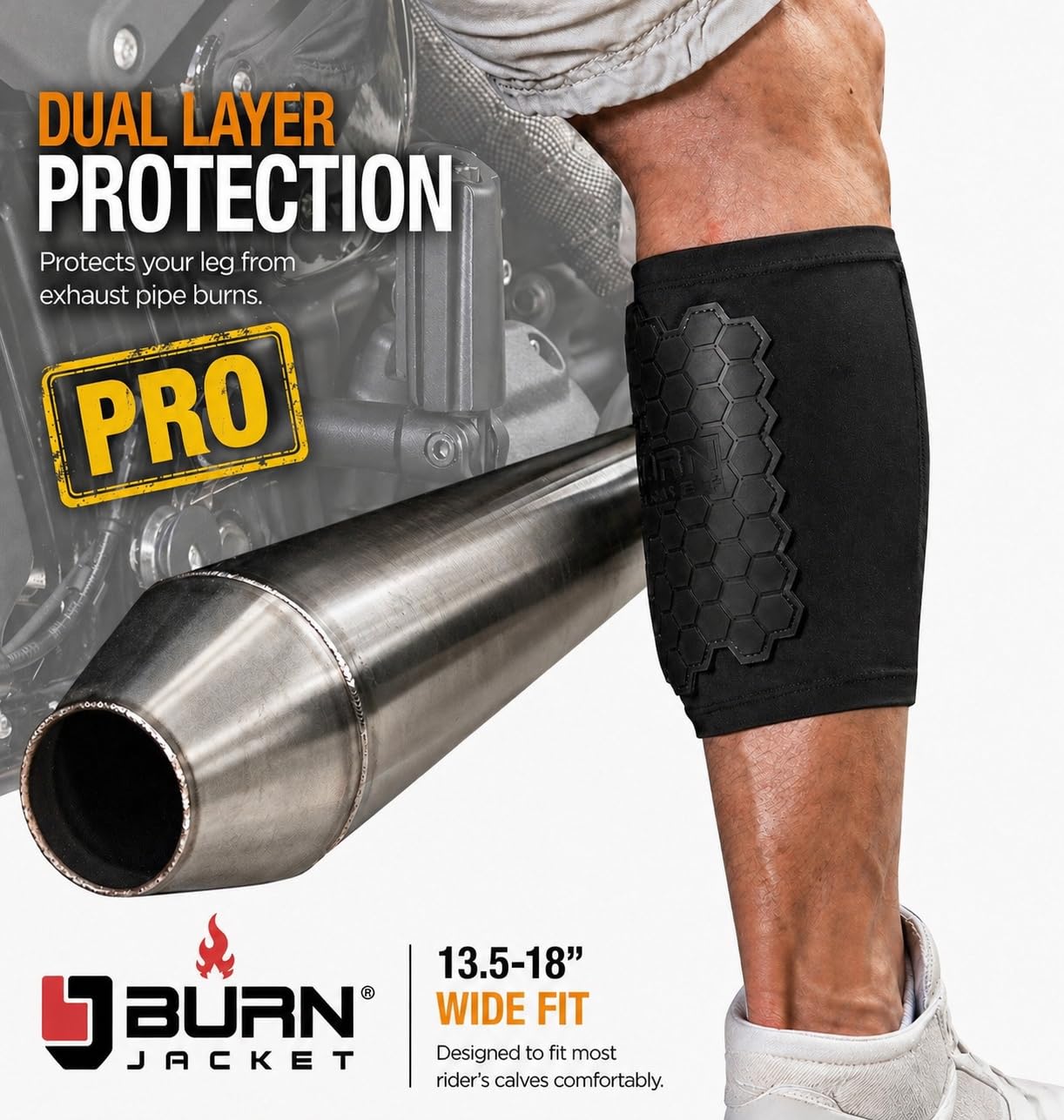 Burn Jacket inner layer detail showing soft heat-resistant comfort benefit