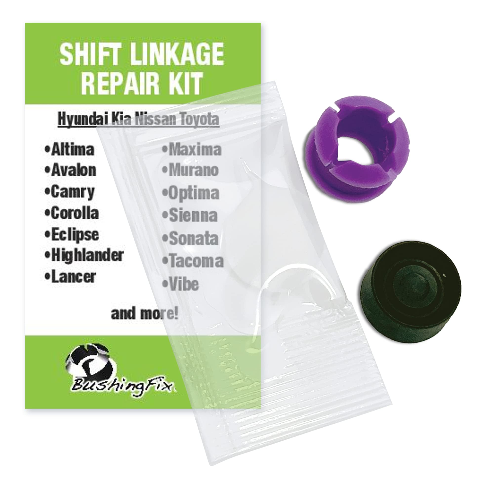 BushingFix BP1Kit front packaging showing contents and quick benefit