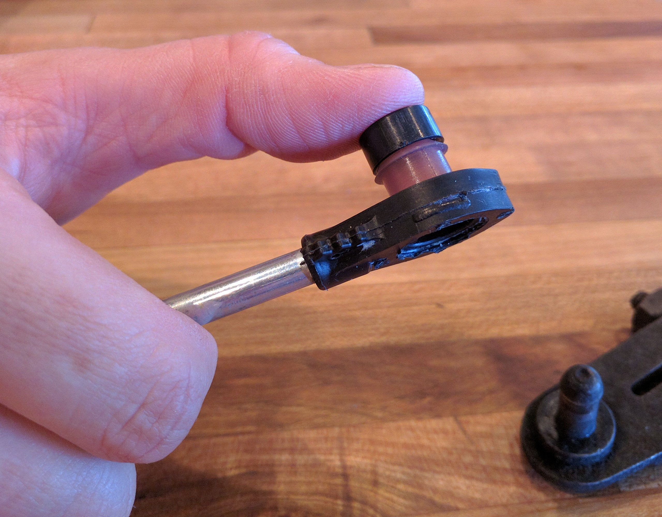 BushingFix printed instruction sheet for easy step-by-step repair